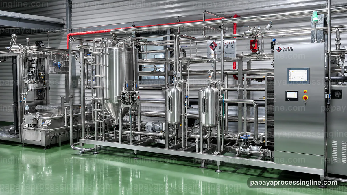 industrial papaya puree processing line project questions technical reference image