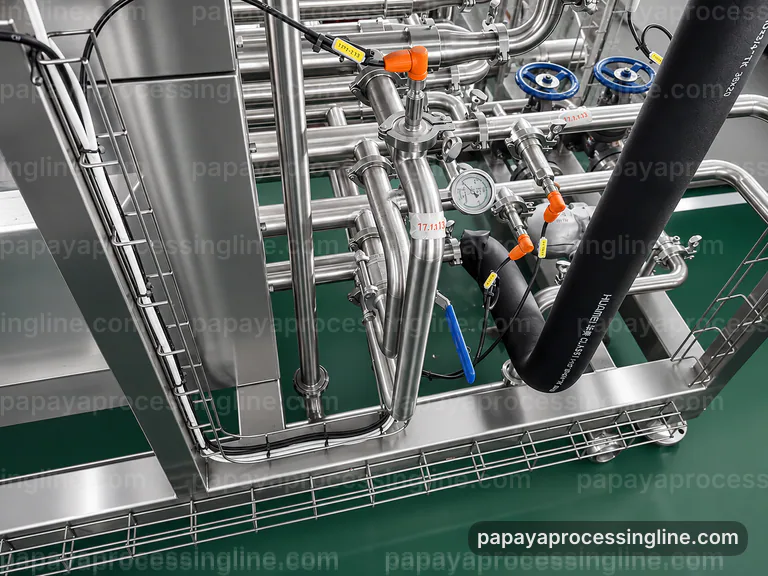 Industrial Papaya Puree Processing Line Line Hygiene Zones Media Slot industrial papaya puree processing line line hygiene zones technical reference image