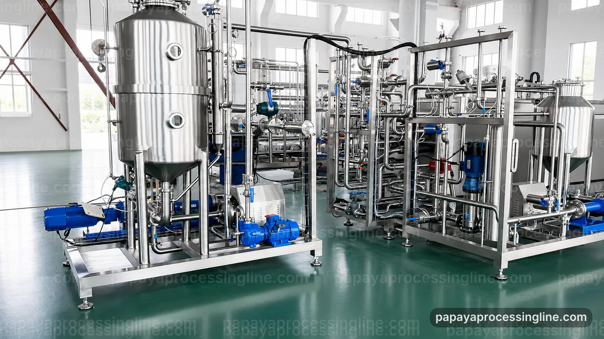 industrial papaya puree processing line line capacity criteria technical reference image